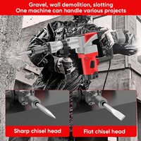 Marteau de démolition électrique industriel 220V 2100W léger, brise-béton rotatif, perceuse à percussion SDS, kit DIY 26mm