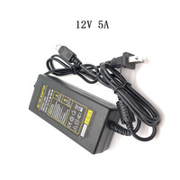 Adaptateur d'alimentation rond 12V 5A flambant neuf, connecteur 4 broches pour DVR avec double sortie de câble 60W DC