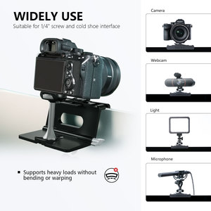 Soporte para Monitor y Cámara RAUBAY, Abrazadera para Cámara Web con Tornillo de 1/4'', Ancho Máximo de hasta 1.4'' CM02 - Product Image 5