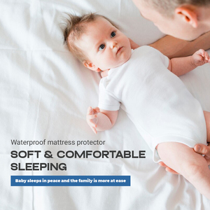 Protector de Colchón de Bambú <span class=keywords><strong>Impermeable</strong></span> de Primera Calidad, Tipo Hotel, Tejido de Punto, Lavable - Product Image 2