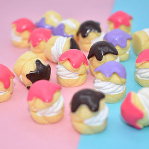 Resina de Pastel de Crema Colorido, Resina de Pan Kawaii, Resina de Alimentos con Reverso Plano para Accesorios de Comida DIY, Cabujón de Comida de Simulación - Product Image 6