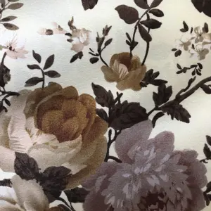 Wholesale Custom Design Vintage Soft 100 Polyester Floral Printed Fabrics