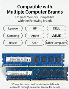 Memoria RAM de Escritorio Usada de Alta Calidad, <span class=keywords><strong>DDR3</strong></span> 2G/<span class=keywords><strong>4GB</strong></span>/8GB 1333Mhz/1600Mhz UDIMM, Memoria RAM para <span class=keywords><strong>PC</strong></span> de Escritorio HMT41GU6BFR8A-PB/HMT451U6BFR8A-PB - Product Image 4