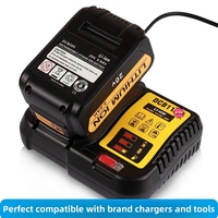 Batterie rechargeable au lithium de remplacement pour outils électriques Dewalt 20V 3000mah 4000mah 5000mah 6000mah