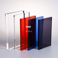 Feuille de plastique acrylique transparente personnalisable OLEG de 3 mm, service de découpe sur mesure inclus