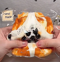 Pearl Milk Tea Souffle French Toast Squishy Food Grade Silicone Stress Relief Toy Super Soft Slow Rebound Slime Texture Unisex