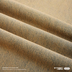 Yeni Trendy Vintage sarı Stonewashed geniş bacak kot erkekler için gevşek düz ODM çift pantolon sokak Y2K örme karşılamak Denim - Product Image 4