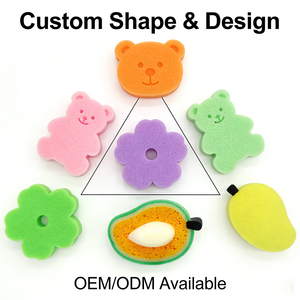 Cao cấp thêm bền nhà bếp đa năng món ăn miếng bọt biển loạt các gói đầy màu sắc Polymer bọt cọ rửa miếng đệm - Product Image 5