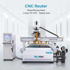 Enrutador CNC WFMC2 con <span class=keywords><strong>cama</strong></span> de vacío y sistema de carga automática - Product Image 4
