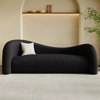 Sofá Moderno Creativo para Sala de Estar con Diseño Curvo, Sofá Modular y Juego de Mesa de Centro, Muebles Adecuados para Lobby de Hotel y Sala de Estar