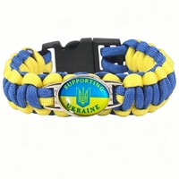 Bracelet en paracorde personnalisé avec le drapeau national du Pays de Gal, bracelet de survie tricoté à la main pour les matchs de football et la collection des fans
