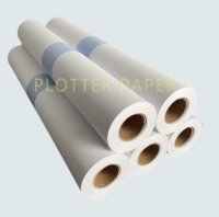 Rollo de Papel para Plotter de 80 Gsm, 24 y 36 Pulgadas, Rollo de Papel Bond para CAD, Tamaño Personalizado