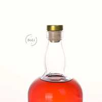 Bouteilles diffuseuses en verre super flint de 750 ml, vides, en gros, pour Tequila, Liqueur, Gin, Rhum, Whisky, Brandy, Spiritueux