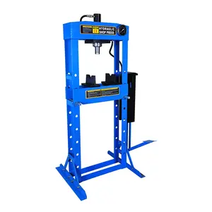 Double Pump 20T Hydraulic Workshop Press, Shop Press Hydraulic with Foot Pedal