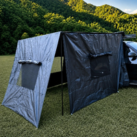 Tente de voiture à ouverture automatique, triple couche, coque rigide, tissu Oxford, 4 personnes, installation facile, imperméable, protection solaire, quatre saisons