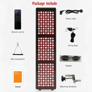 Panneau de luminothérapie LED rouge Azure personnalisable en alliage d'aluminium, chauffant, pour le traitement complet du corps, de la tête, des mains et du visage - Product Image 5