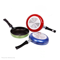 Mini poêle à frire en aluminium épaissi avec poignée en plastique, ensemble d'ustensiles de cuisson antiadhésifs, casserole antiadhésive