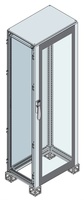 Armoire sur pied Es2205vk, porte simple, tôle, IP65, gris clair, orange, 1000 mm x 500 mm x 2200 mm, série Am2