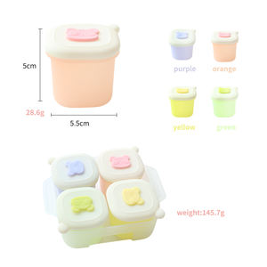 PAISEN - Rejilla para Congelador para Alimentos Complementarios para Bebés, Cajas con Compartimentos Independientes, Caja de Almacenamiento de Silicona Cuadrada de 50 ml - Product Image 4