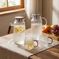 Ensemble de gobelets réutilisables en verre borosilicate de haute qualité en forme de citrouille Lefu pour un usage domestique