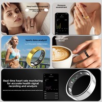Anillo Inteligente R7, Éxito de Ventas Transfronterizo, Monitoreo de Frecuencia Cardíaca y Oxígeno en Sangre, Seguimiento de Ejercicio, Control por Gestos, Transmisión de Video