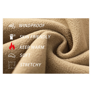 Sivi Người Đàn Ông Của Lông Cừu Áo Khoác Ngoài Trời Ngụy Trang Windproof Ấm Mùa Đông Áo Khoác Cho Đi Bộ Đường Dài Đi Du Lịch Săn Bắn Quần Áo Chiến Thuật Đồng Phục - Product Image 3