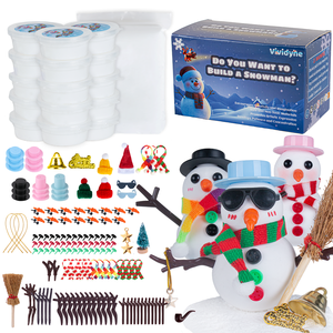 Arcilla para Hacer Muñecos de Nieve Navideños para Niños, Kit de Manualidades para Construir tu Propio Muñeco de Nieve, Juego de Modelado de Muñecos de Nieve - Product Image 1