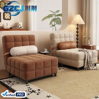 Canapé-lit sectionnel en velours côtelé en forme de L, moderne, simple et multifonctionnel, avec couchage escamotable, écologique, sans accoudoirs, pour hôtel et salon