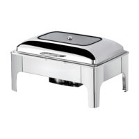 Vente en gros d'ensemble de restauration électrique de luxe Fournitures pour hôtels Plats de chauffe-plats à induction hydraulique Buffet Restaurant Services hôteliers