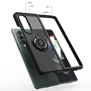 70% Qiying สำหรับ Samsung Z เคสมือถือแบบพับได้เคสใสโปร่งแสงกันตกที่ยึดแหวนรถยนต์อุปกรณ์ป้องกันกล้อง - Product Image 4