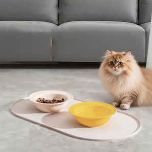 Low Price Thick Food Grade Silicon Pet Feeding <b>Mat</b> Anti-Slip Easy To Clean Logo Custom For <b>Cats</b> Dogs Feeding - Product Image 4