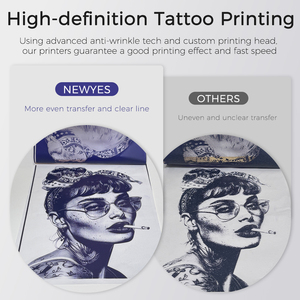 Newyes 2000mah 전화 노트북 A4 무선 임시 문신 스텐실 프린터 열 복사기 휴대용 문신 프린터 - Product Image 4