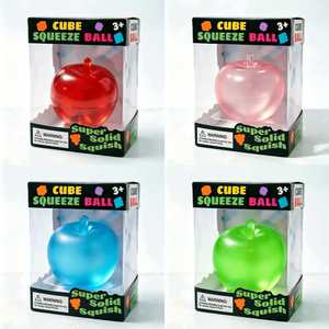 Jouet Squishy Pomme Personnalisé - Jouet Anti-Stress à Rebond Lent en Forme de Boule à Presser pour Filles et Garçons, Cadeaux Promotionnels pour les Fêtes et Anniversaires - Product Image 1