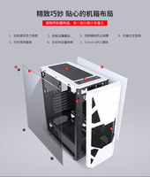 Casing PC Desktop Bekas 2024, Kabinet CPU, Casing Gaming, Mendukung Logo Kustom