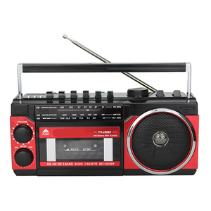 Reproductor de casetes retro personalizado de fábrica con radio AM FM SW, ranura USB TF, boombox recargable para camping al aire libre, ideal para regalo. - Product Image 4