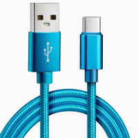Cable de Datos Tipo-C con Trenzado de Nailon, Carga Rápida de 5A/6A, Compatible con Huawei, Samsung, Android, Xiaomi, Apple iPhone