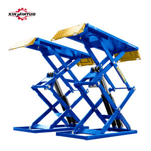 Xinjintuo gunting angkat Platform kerja Lift kendaraan troli Lift mobil Ultra tipis kecil - Product Image 2