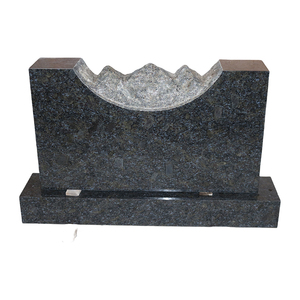 2024nuova personalizzazione pietra tombale pietra tombale pietra di granito nero lapide - Product Image 2