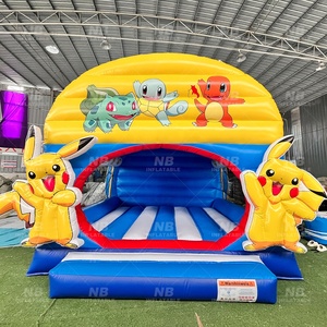 Commercial Jumping Castle Bouncer <b>Inflatable</b> House With <b>Slide</b> Cartoon Pikachu for Party <b>Inflatable</b> House PVC Cons - Product Image 3
