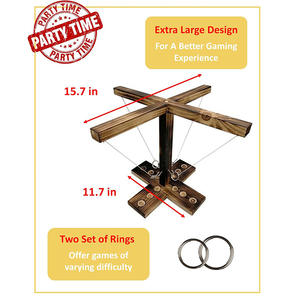 <span class=keywords><strong>Juego</strong></span> de mesa de 4 jugadores para adultos, <span class=keywords><strong>juego</strong></span> de lanzamiento de anillo de madera personalizado, Hookey Clash String <span class=keywords><strong>Ringo</strong></span>, divertidos juegos de gancho de batalla al aire libre para bares - Product Image 2