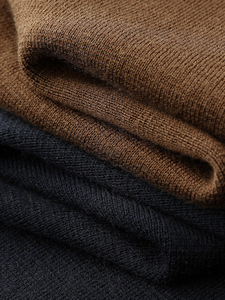 T-shirt à manches courtes en tricot pour homme, col rond, couleur unie, bordure contrastée, coupe ajustée, vêtements décontractés - Product Image 6