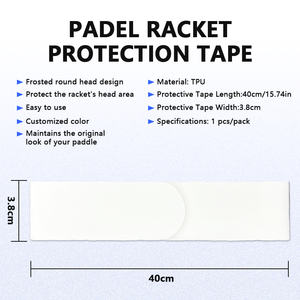 <span class=keywords><strong>Protector</strong></span> de Marco <span class=keywords><strong>Transparente</strong></span> y Cómodo para Pala de Pádel y Raqueta de Tenis de Playa de TPU OEM con Logo Personalizado de Fábrica - Product Image 4