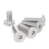 Vis à tête hexagonale en acier inoxydable 304, vis à tête basse, vis à tête fine, boulon M6x16mm, accessoires pour bateaux et yachts