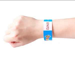 Bracelet d'identification d'admission au festival d'événements personnalisés Bracelets en papier Bracelet en Tyvek