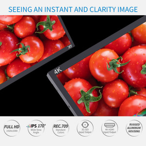 SEETEC P133-9HSD usine OEM vente en gros 13.3 "IPS FHD moniteur de champ de diffusion en aluminium 3G-SDI HDMI AV YPbPr commande en gros personnalisée - Product Image 4