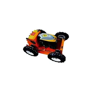 Benzinli Robot çim biçme makinesi Mini çim kesici uzaktan kumanda benzin çim biçme makinesi çin fabrika fiyat