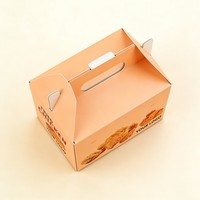 Vente d'usine, boîte à emporter pour restaurant personnalisée, boîte à poulet frit en carton blanc pliable, impression numérique de qualité alimentaire, biodégradable