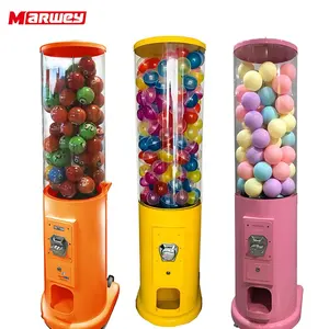 Coin Operated Gumball Machine Candy Dispenser Capsule Toys Bouncy Ball Vending Machine For Kids