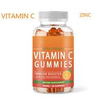 Complément Alimentaire Végétalien à Marque Blanche : Bonbons Gommeux à Mâcher Échinacée Zinc Vitamine C Multi-Vitamine C pour le Soutien Immunitaire