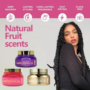 Tresses et Locs <span class=keywords><strong>Cire</strong></span> de coiffage Tressage pour Gel Africain Loc et Twist <span class=keywords><strong>Extra</strong></span> Hold Lock Twist Conditioning Shining Braid Gel - Product Image 4